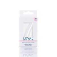 no.7 Metallic White Candle Balloon Style