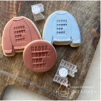 SMC027S Dadda. Daddy. Dad. Bruh. Stamp (Sarah Maddison Creative)