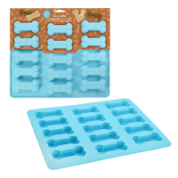 R&M SILICONE 15 CUP DOG BONE MOULD - BLUE