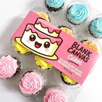 FROZEN CHOCOLATE MIXED DECORATED CUPCAKES 12 Pack
