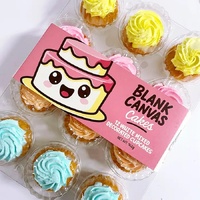 FROZEN White Mudcake MIXED DECORATED CUPCAKES 12 Pack