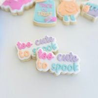 Too Cute to Spook - Fondant Stamp and Cookie Cutter
