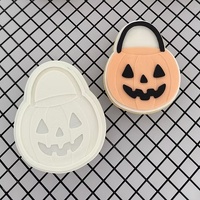 Pumpkin Basket- Fondant Stamp and Cookie Cutter
