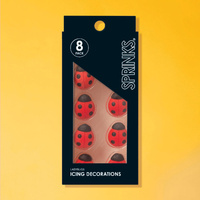 LADYBUGS (10 pieces) SPRINKS Icing Decorations -