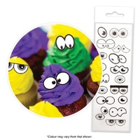 MIXED EYES WAFER TOPPERS PACKET OF 16 CAKE CRAFT