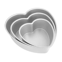 3 Piece Heart Pan Set
