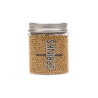 Crunchy SHINY GOLD 2mm Sprinkles (75g)