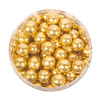 Crunchy SHINY GOLD 8mm Sprinkles (75g)