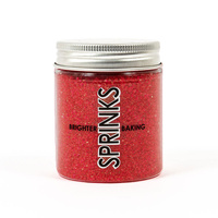 RED Sanding Sugar (75g) - by Sprinks
