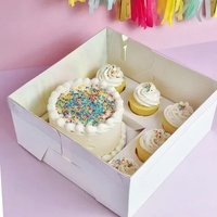 WHITE BENTO 5 HOLE CUPCAKE AND CAKE BOX