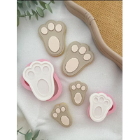Bunny Feet - Standard - Cookie Cutter & Fondant Stamp