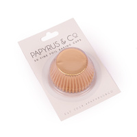 Standard SOFT GOLD Foil Baking Cups (50 pack) - 50mm Base