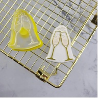 SET455S Mini Champagne Glasses Cutter and Debosser Set