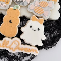 Bow Ghost Girl - Fondant Stamp and Cookie Cutter