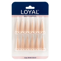 Rose Gold Bullet Candles 12 pk