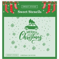 Christmas Car SS1228 Stencil