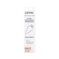 Size 15 Loyal Piping Bag Clear 10 pack 