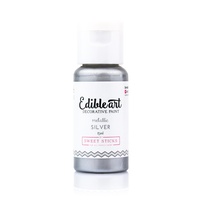 Sweet Sticks Edible Paint- METALLIC SILVER 15ml