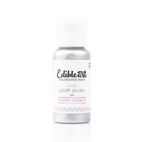 Sweet Sticks Edible Paint-Metallic LIGHT SILVER 15ml